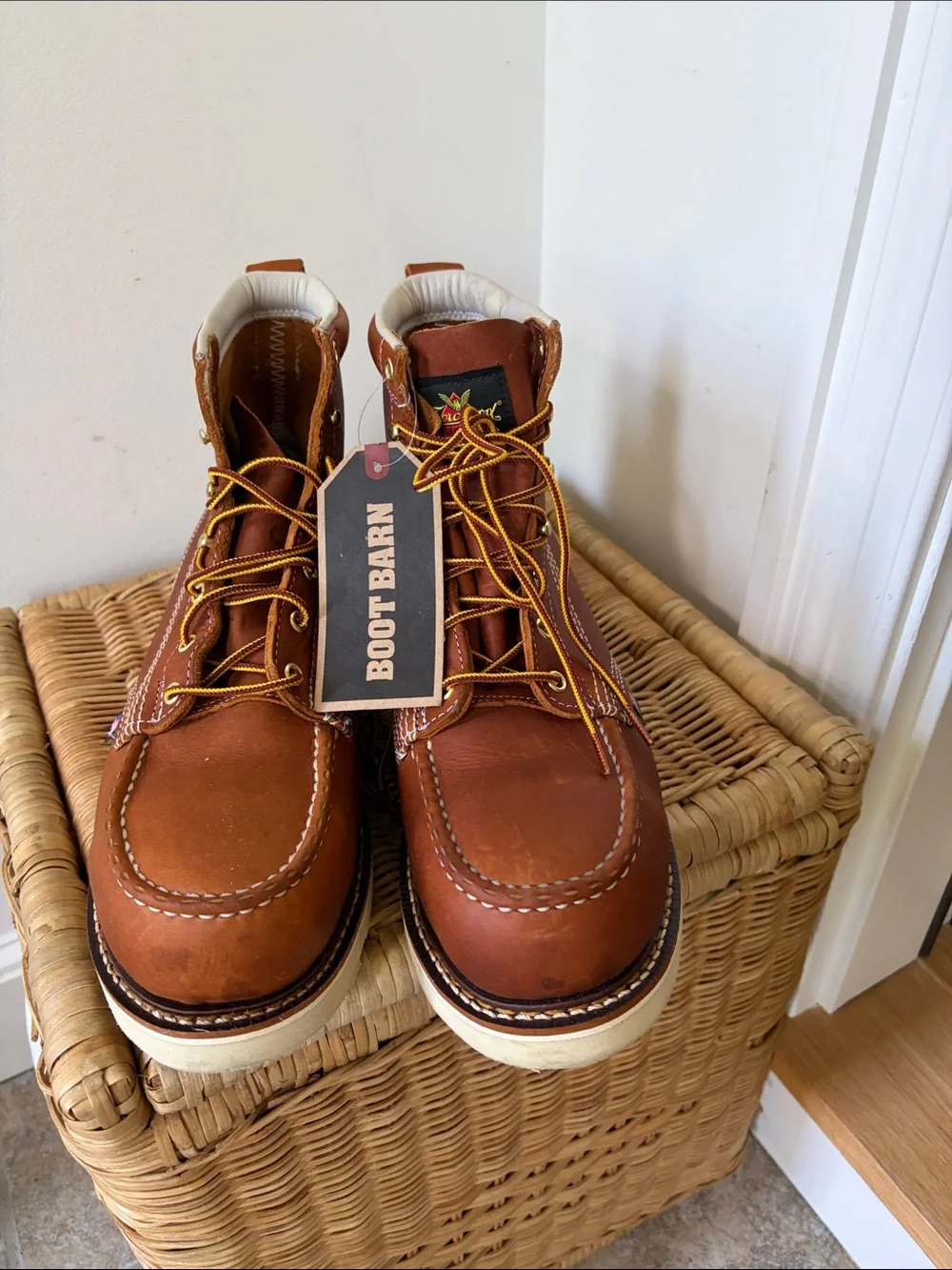 Thorogood American Heritage 6” Tobacco Moc Toe Work Boots Size 10 D NWT
